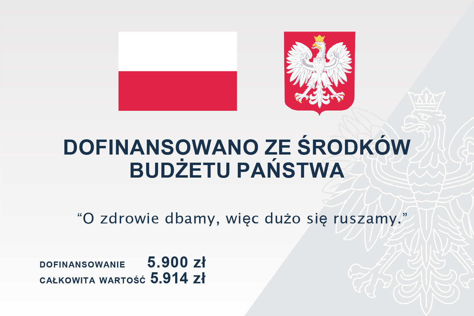 O zdrowie dbamy, więc dużo się ruszamy