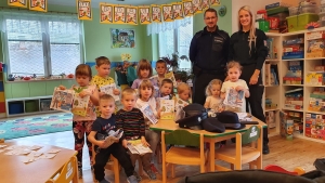 Wizyta policjantów w przedszkolu👮‍♂️👮‍♀️
