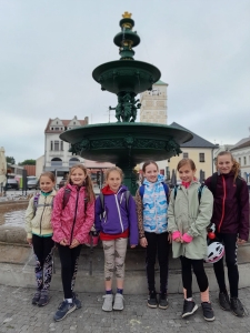 Zajęcia na boisku ruchu drogowego w Karwinie