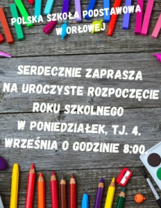 Uroczyste rozpoczęcie roku szkolnego