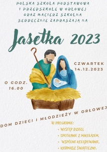 Zapraszamy na Jasełka 2023